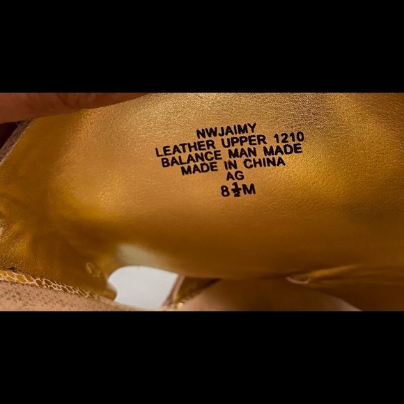 Nine West Jaimy gold wedge - Picture 5 of 7